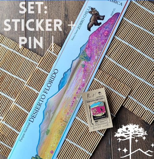Pack Sticker PANORÁMICA  +   PIN