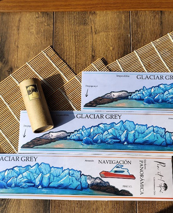 Sticker PANORÁMICA : Glaciar GREY  | CHILE |