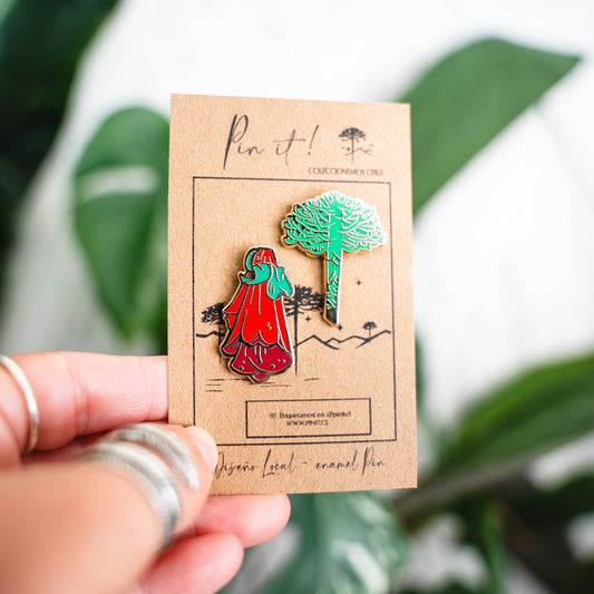 Pack Minis - Flora : Araucaria + Copihue
